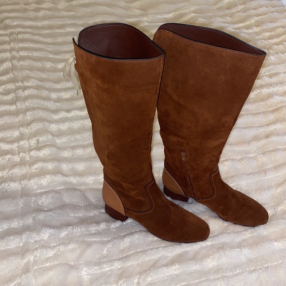 See by Chloe Lara Two-tone Leather Riding Boots - Picture 5 of 11